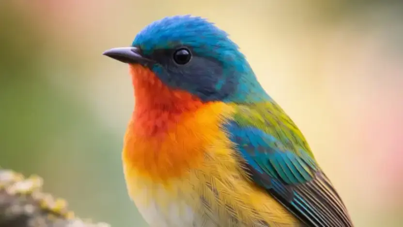 AI-enhanced bird photo after upscaling